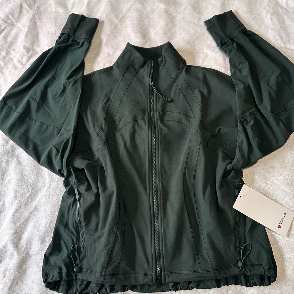 lululemon athletica Dark Green Full-Zip Windbreaker Jacket
